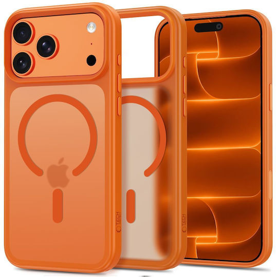Tech-protect Magmat Magsafe Cc Iphone 17 Pro Max 18 Pro Max Matte Cosmic Orange 5906302341634
