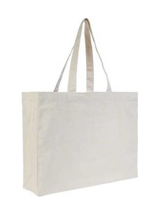 Ubag Malibu Чанта За Пазаруване 100% Памучна 220gsm 45x35x12см Капацитет 19л Натурална