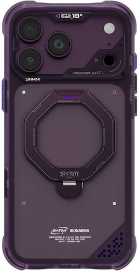 Case Skinarma Saturn Magsafe + Rotating Kick Stand Iphone 18 Pro Max 17 Pro Max Burgundy