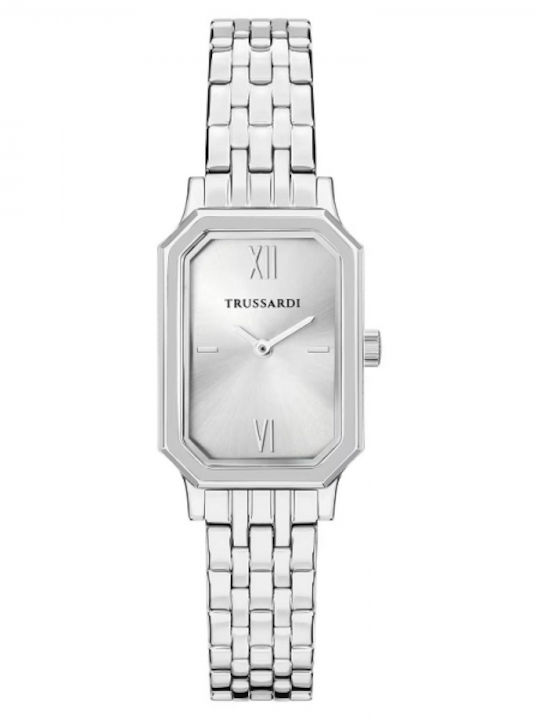 Trussardi Women's Watch 22mm Battery with Silver Stainless Steel Bracelet