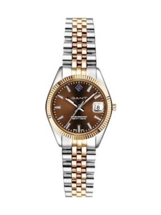 Gant Sussex Womens Watch Battery with Stainless Steel Bracelet Yellow Gold/Silver
