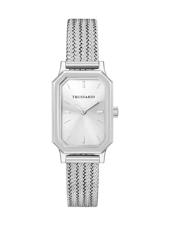 Trussardi Women's Watch 22mm Battery with Silver Stainless Steel Bracelet