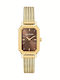 Trussardi Women's Watch 22mm Battery with Stainless Steel Bracelet Gold/Brown