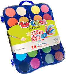 Toy Color Акварелни бои Сет Акварелни бои 6 Цвята (6 Опаковки)