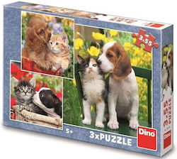 Kinderpuzzle Freunde Hund & Katze 55 Teile Dino