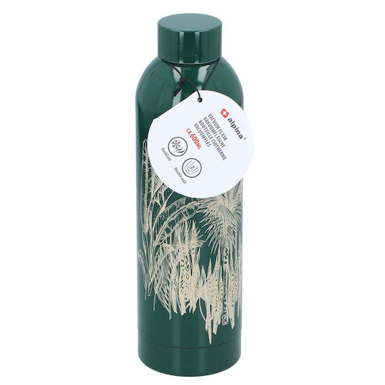 Alpina Appliances Μπουκάλι Θερμός Ανοξείδωτο 600ml Green