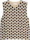 Damen Bluse Ärmellose Beiges Top