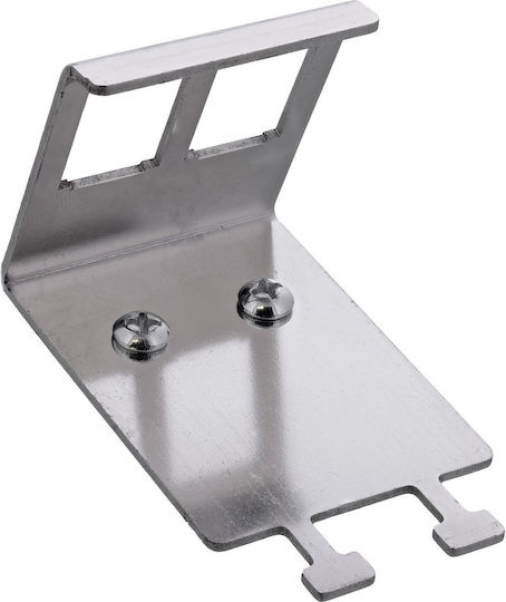 Agam Inline Keystone Snap-in Metal Module Holder 2-fold Top-hat Rail Tab