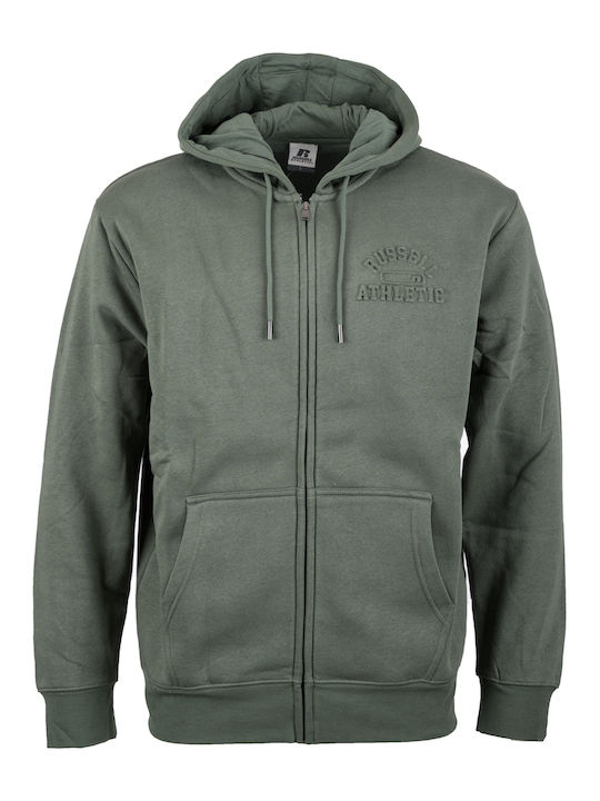 Russell Athletic Hooded Cardigan Dark Forest