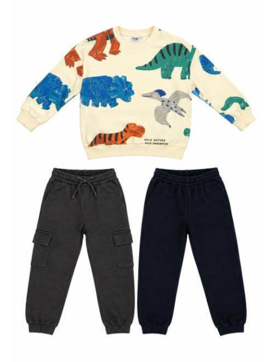 Trax Kinder Sweatpants Set - Jogginganzug Beige...