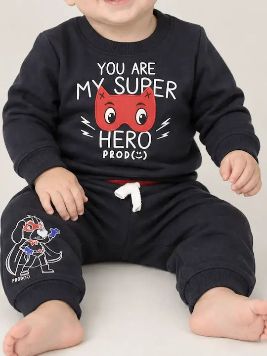 Kids Tracksuit Set Charcoal