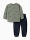 Kids Sweatpants Olive/Blue