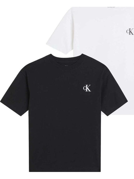 Σετ Παιδικά T-shirts Λευκό Monogram Top
