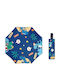 Kids Compact Umbrella Blue
