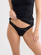 Damen-Slips 2er Pack Schwarze