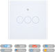 MOES Recessed Wall Touch Switch Triple Aller Retour White