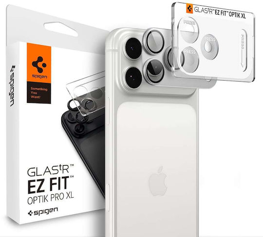 Протектор За Задна Камера Spigen Glastr Ez Fit Optik Pro Xl Apple iPhone 18 Pro Max Закалено Стъкло Сребрист Agl12042