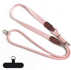 Techsuit Urbanloop Tln7p Nackenriemen Kreuzbody Trage Handydekoration 100cm-140cm Länge Einstellbar Nylon + Pu Rosa