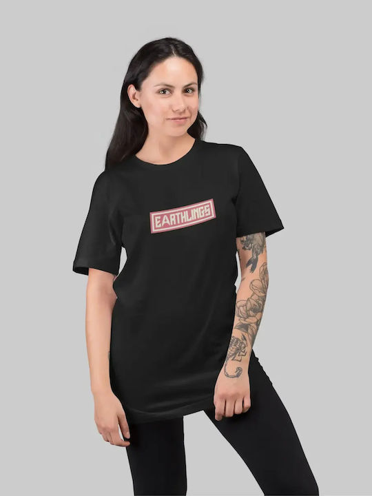 Earthlings Star Trek W T-shirt Черна