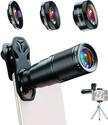 Apexel Σετ Φακών Smartphone 22x105-4in1 Τρίποδο 4 1 22x Zoom 5210131168653