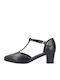 Leder Pumps Schwarz