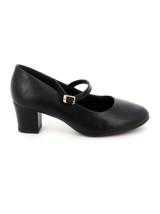 Pumps mit Riemchen Schwarz