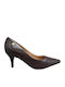 Pointed Toe Heels with Medium Brown Heel