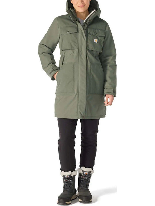 Women's Parka Jacket for Spring/Autumn Khaki