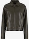 Leather Women's Biker Jacket Green