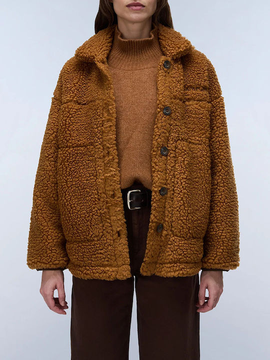Napapijri Damen Jacken für Winter Braun
