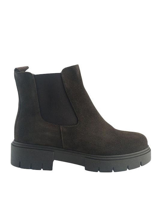 Ragazza Leder Damen Stiefeletten Braun