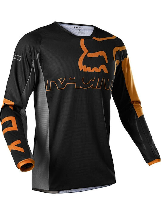 Fox 180 Skew Tricou Pentru Bărbați Motocross Mânecă Lungă Culoare Neagră
