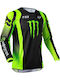 Fox 180 Monster Tricou Pentru Bărbați Motocross Mânecă Lungă Culoare Neagră