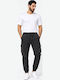 Herrenhose Fracht Elastisch Schlank Passform Schwarz
