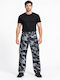 Men's Cargo Trousers Regular Fit Grey/Black