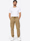 Herrenhose Fracht Elastisch Schlank Fit Khaki