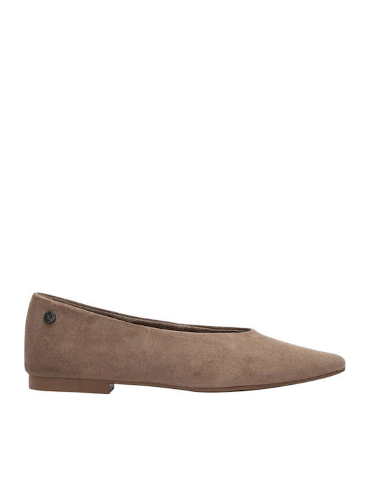 Xti Damen Ballerinas Spitz zulaufend Braune
