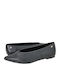 Leather Women's Ballerina Shoes Black
