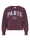 Long Women's Burgundy Sweatshirt