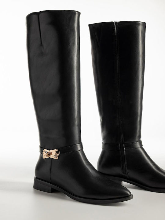 Bozikis Women's Black Boots X27-301-69019-Mavro