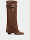 Damenstiefel Braun Wildleder