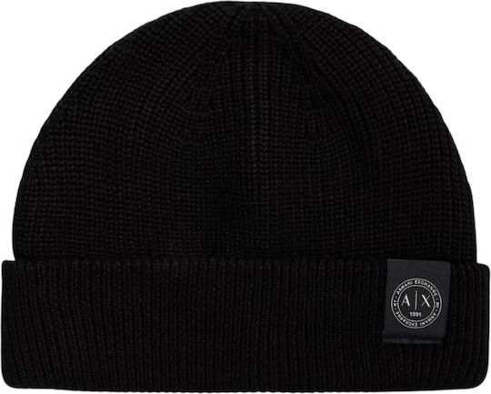 Beanie Ανδρικός Σκούφος Πλεκτός σε Μαύρο χρώμα