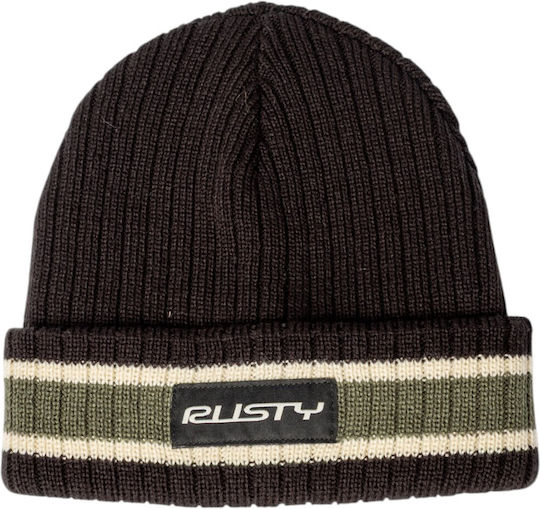 Beanie Männlicher Wendbarer Strickmütze in Schwarz
