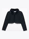 Kinder-Strickjacke Gestrickt Schwarz