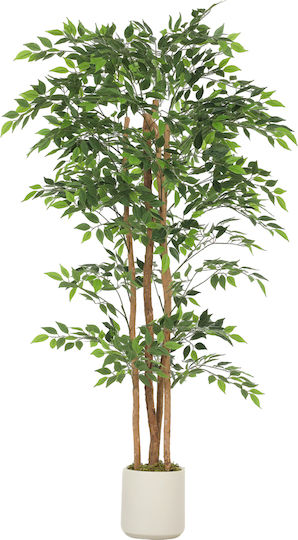 HomCom Artificial Banyan Potted Plant 83c-192v04gn