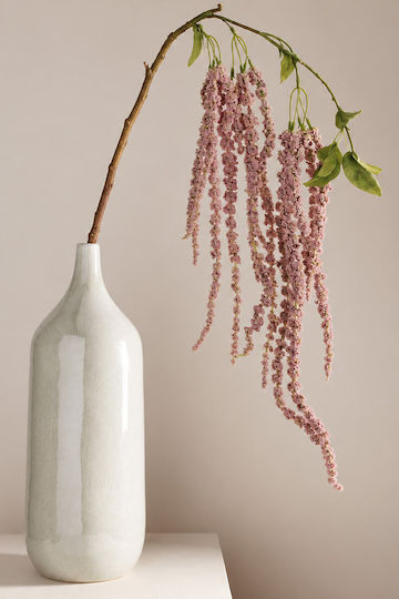 Amaranth Hanging Branch Lilac Flowers 0x0x114cm Monochrome Evergreens