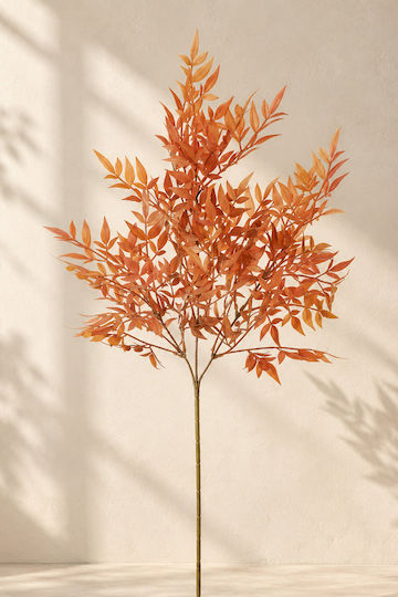 Nantina Branch Orange Foliage 0x0x75cm Monochrome Evergreens