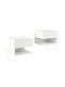 Wooden White Bedside Tables 2 Pieces 40x35x30cm