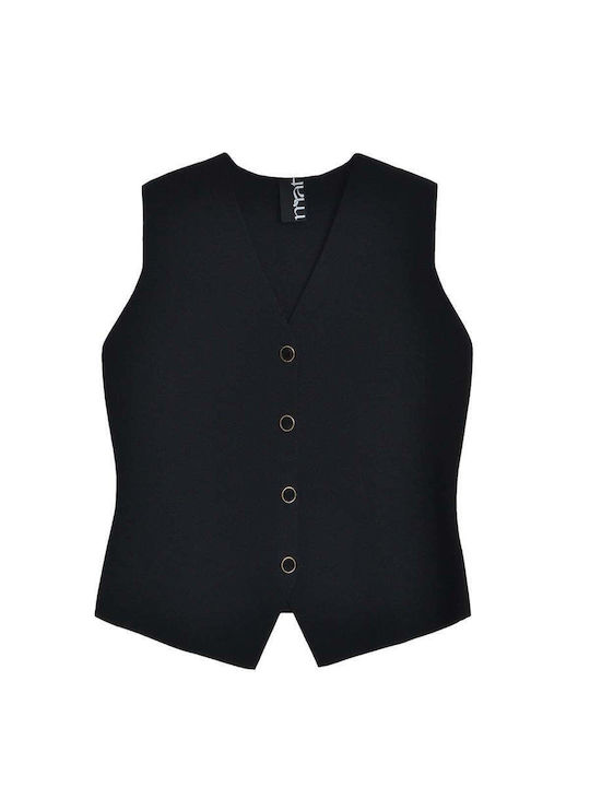 Дамско Черно Жилетка 8604.3004.1.Н-black