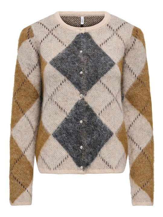 Only Kurze Gestrickte Damen Strickjacke mit Knö...
